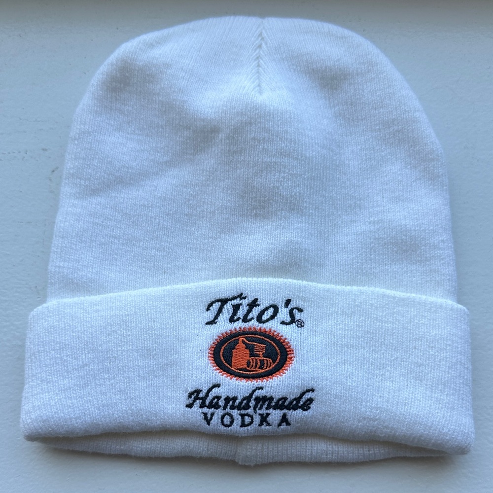 Tito's White Beanie Unisex Hat